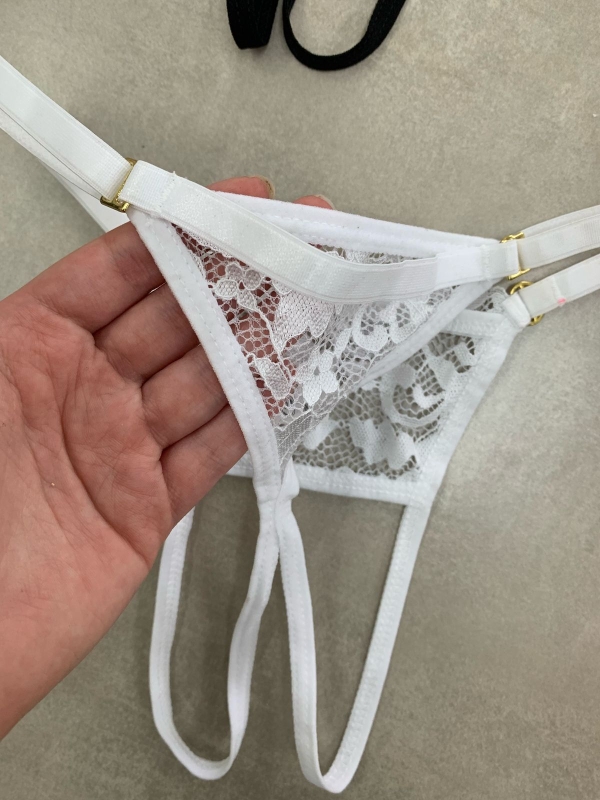 Calcinha De Renda Modelo Secretaria Para Personalizar-1/2 Cereja - Image 2